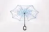 Parapluie transparent de haute qualité papillon de fleur de cerise 8 motifs parapluie pluvieux ensoleillé