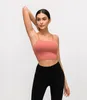 Reggiseni sportivi imbottiti con spalline Top sportivi corti Top aperti sul retro da allenamento Canottiere corte per yoga, danza, atletiche, canotte corte Camicie per donna