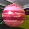 Giant Ground Inflatable Balloon Erath Planet with LED Light for Nightclub or 2020 Party Music Park Decoration