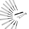 15PCS Locksmith Hand Tools Lock Pick Set for beginner Practice tools