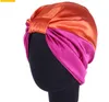 6 цветов салона салона салона салона боннеты ночной шляпа волос для натуральных вьющих волос двойной эластичный купальник сна женщины головы крышка крышки обертки