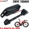 Best Lithium ion battery 18650 36V +Switch +USB Rechargeable Electric Bike Lithium battery pack 36V 18AH for Bafang 850W Motor