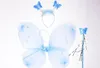 Enfants039s Day Performance Costume Show Robe Props Hair Hoop Fairy Stick Butterfly Angel Wing Singlelayer Threepiece SE1117336