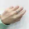 2019 Pandora 925 스털링 실버 CZ 다이아몬드 로즈 골드 고품질 매력 레이디 링 323Z