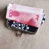 Porte-monnaie à boucle florale mignon, pochette Vintage, Kiss-lock, porte-monnaie à monnaie