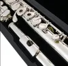 Sankyo CF401 FLUTE ETUDE C مفتاح E سبليت أزرار الفرنسية المهنية مطلية بالفضة الفلوت C لهجة 17 ثقوب نسخة الفلوت المفتوحة