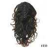 16 Inches Deep Wave Synthetic Claw Ponytail Exentions Grip Ponytails Simulation Human Hair Extensions Bundles MW062