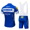 جديد 2019 Blue Quickstep Cycling Team Jersey 12d دراجة شورتات مجموعة سريعة للدراجات الجافة رجال الصيف Pro Cycling Maillot Wear248p