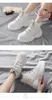 Chaussures Femme Pas Cher 2019 Marée Version Coréenne De Chaussures Décontractées Chaussures Papa À Semelles Épaisses Femme Couleur Pure