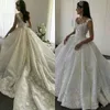 Бальное платье с цветочной аппликацией D, бретельки с круглым вырезом, часовня со шлейфом, свадебное платье из органзы, свадебное платье на заказ, Vestido De Novia resses e