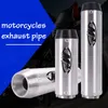 Motorcycle Accessories M4 Exhaust Pipe Straight Cylinder For CB400 VTEC CBR250 CBR400 CBR600 F4I XJR400 VFR400 74A F51