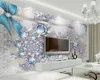 Custom Any Size 3d Wallpaper Modern Simple Jewelry Flowers Indoor Porch Background Wall Decoration Mural Wallpaper