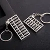 Metal 8-versnellingsbak 6-versnellingen Abacus Keychain Creative Car Key Pendant Business Advertising Promotie Kleine geschenken Groothandel Groothandel