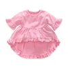 Set di abbigliamento per neonata 2018 Summer Cute Infant Neonata Vestiti per bambina Top + Leggings + Fascia per capelli 3PCS Set di abiti Bebes