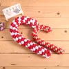 Jul Cane Cotton Ropes Knot Pet Dog Chew Leksaker Puppy Dog Interactive Molar Bite Training Christmas Crutch Leksaker Husdjur