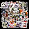 50 pçsset dos desenhos animados halloween abóbora tema adesivos à prova dwaterproof água para diy guitarra scrapbook skate snowboard portátil bagagem8022756