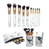 10pcs Makeup Brushes Foundation Highlighter Eyeshadow Burshes Tool Brushes Soft Set Foundation Powder Brush DHL free shipping