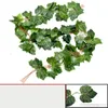 10pcs/Lot Artificial Silk Grape Leaf Garland Faux Vine Ivy Indoor /Outdoor Home Decor Wedding Flower Green Leaves Decoration
