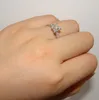 Moda Sterling 925 Rings Silver for Women Jewelry Design Simples Square Bridal Wedding noivado anel6403383