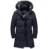 2019 Winter Coats Men Casual Long Thick Jackets Mens Outwear Windproof Fur Collar Thicken Warm Parkas 4XL Clothes abrigo hombre
