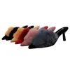 Hot Sale-Shoes Hot Kitten Heels Suede High Heels Sexiga Kvinnor Pumpar Komfort Kvinnor Skor Fur Slippers Pekade Damer