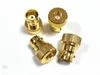 100st BRASS GOLD BNC Kvinna Jack till SMA Male Plug RF Coax Adapter Connector