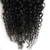 Grampo de cabelo cabelo humano 8 Peças / Set Encaracolado Kinky Remy Brasileira Pacotes Tecer Clip Nas Extensões Do Cabelo Humano 10 "-26"