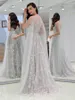 Unique Design Star Evening Dress See Through Style Long Prom Gown robe de soiree for Special Occations Custom Made