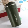 Tazza da caffè in acciaio inossidabile Thermos a doppio strato Tazza da caffè a prova di perdite 380ml 510ml Tazza da viaggio Thermos per caffè