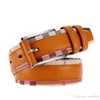 New Luxury Genuine Leather Belt for Men and Women Fashion Pin Buckle Plaid Belt High Quality Cowhide Designer Belts