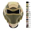 Outdoor Airsoft Shooting Tactical Mask Protection Gear V7 Metal Steel Wire Mesh Full Face NO03-010