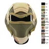 Outdoor Airsoft Schieten Tactische Masker Bescherming Uitrusting V7 Metaal Staaldraad Mesh Volledig Gezicht NO030102854309