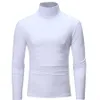 Man High Lead Design Long Sleeve Sweater Jacket Solid Knitted Mens Warm Turtleneck Collar Slim Pullover Sweaters