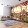 Дропшип пользовательские фрески обои современный балкон Вид на город настенная живопись Гостиная Спальня ресторан 3D настенные фрески декор папье-пень