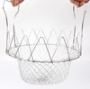 Foldable Steam Rinse Strain Basket Strainer Net Kitchen Cooking Magic Basket Strainer Net Kitchen Cooking Tool