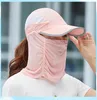 Couverture d'été chapeau de protection solaire séchage rapide chapeau froid chapeau de soleil pliable masque de protection protection solaire extérieure écran facial