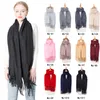 Wholesale- selling European and American autumn winter imitation cashmere pure color scarf men and women lovers monochrome neck shawl wh