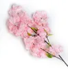 Fleurs de mariage fleur de cerisier artificielle quatre branches souper fleur dense soie sakura décorations pour la maison fleurs