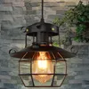 Vintage Pingente Luz Luz Industrial Lâmpada Luminária Luminária Luminárias Gaiola Edison Nordic Retro Loft Lamp Decoração Home