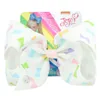 Fiocchi per capelli da 8 pollici Fiori Unicorn Design Girl Clippers Girls Hair Clips Accessorio per capelli di Natale