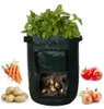 Plant groeiende zak duurzame plastic planten bloem pot aardappel planten container planter pe planten groenten tomaat tuinieren bloempot