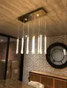 Luxe Crystal LED Hanglampen Trap Lange Water Drop Verlichtingsarmatuur Keuken Restaurant Opknoping Lamp Lampy Wiszace LLFA