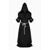 Toptan-5 renk Pastor Cosplay Kostüm Ortaçağ Rönesans Rönesans Cadılar Bayramı Ekipmanları Monk Robe Erkek Monk Cape Pelerin