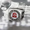 Nya manliga Iron Knights Templar Cross Silver Mason Masonic Band Rostfritt stål Ring Vintage Mason Jewelry Rings for Men WOM7171817