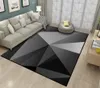 Custom 3D Floor Sticker Grey triangle geometry Bathroom Bedroom Vinyl Floor Mural PVC Waterproof Wallpaper Painting Modern