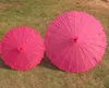 Dance Umbrellas White Pink Parasols Chinese Colored Fabric Umbrella Japanese Silk Props Monogrammable WLL1495