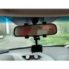 Universal car rearview mirror Mobile phone bracket multi-functional telescopic mobile phone bracket