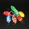 Portachiavi colorato Pipa da calcio Forma Mini Pipa per tabacco Sigaretta per tabacco Bong per acqua in silicone