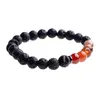 Lava Bead Armband Tibet Charm Armband Elastiska Beaded Män och Kvinnor Hälsa Energikedja Födelsedaggåva