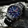 NEKTOM Watches Mens Waterproof Analogue Clock Fashion Stainless Steel Waterproof Luminous Sport Watch MenRelogio Masculino289t